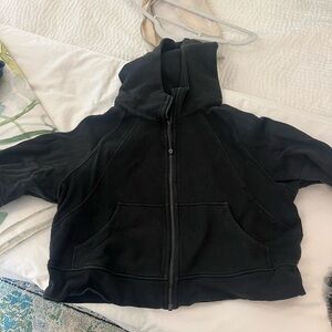 Black Lululemon Full Zip Scuba Jacket